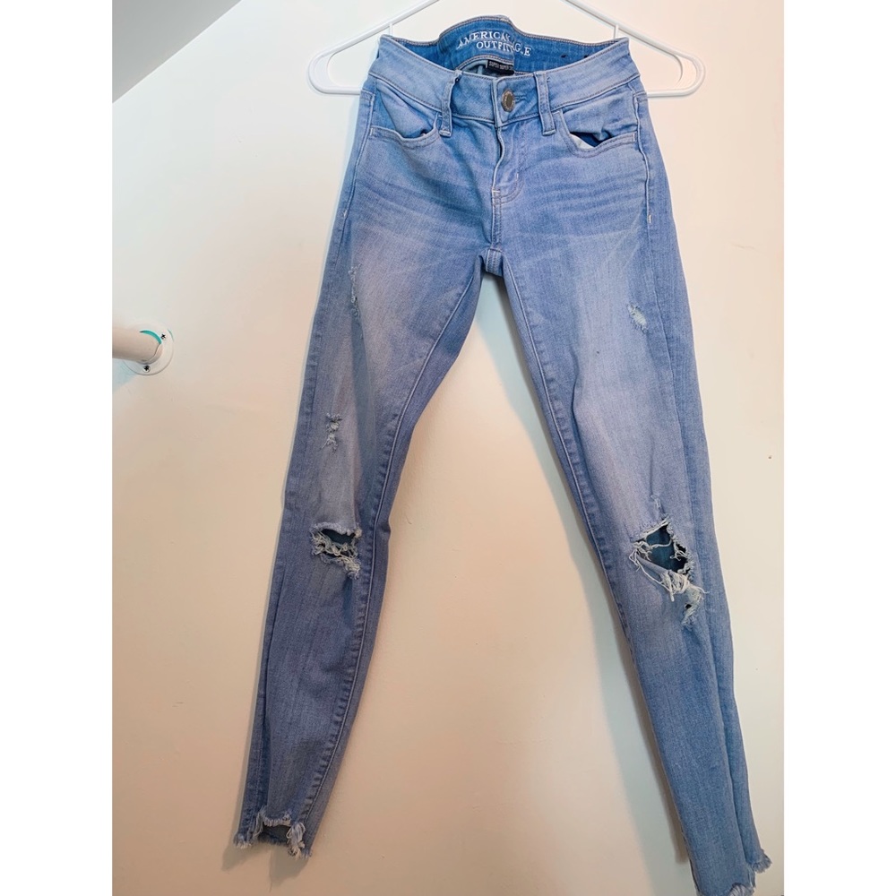 JEANS slightly distressed